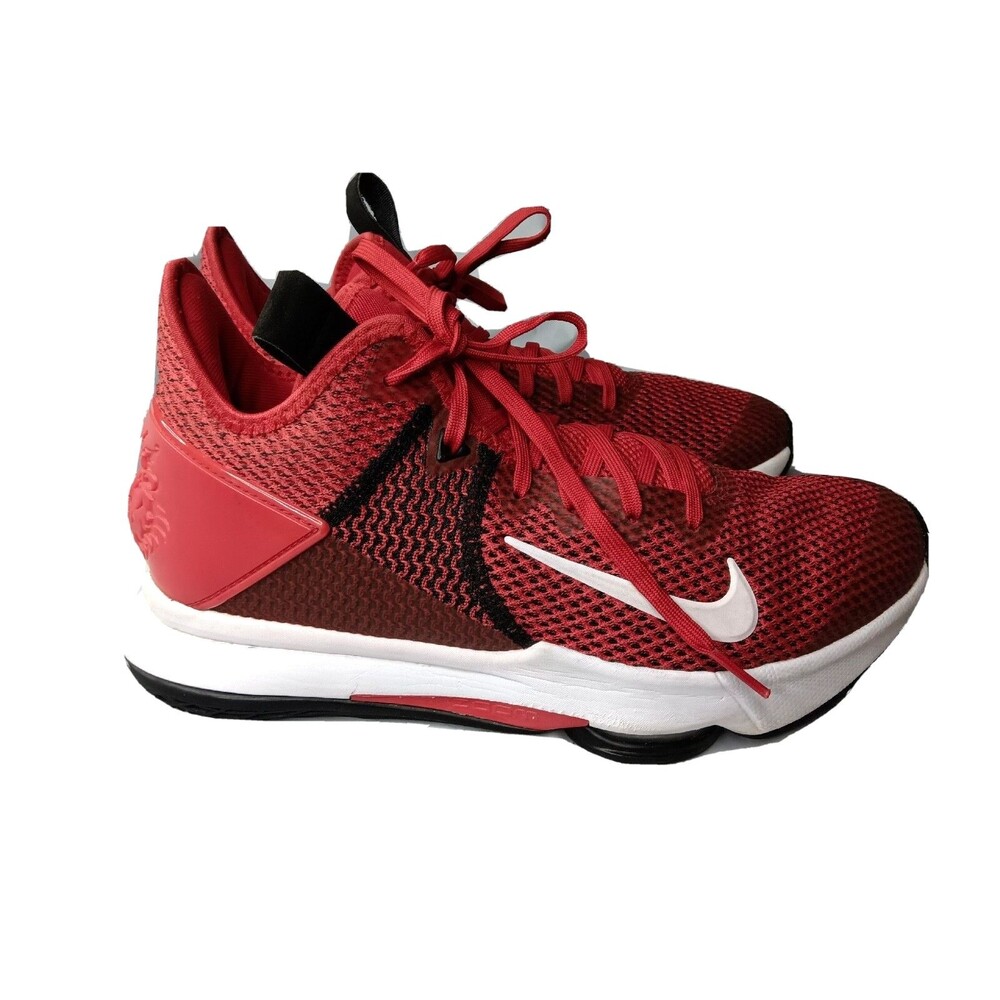 Nike Lebron Witness IV TB Basketball Shoes Mens Size 8.5 Red Black White